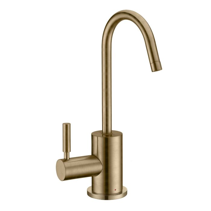 Whitehaus  Point of Use Instant Hot Water Drinking Faucet with Gooseneck Swivel Spout