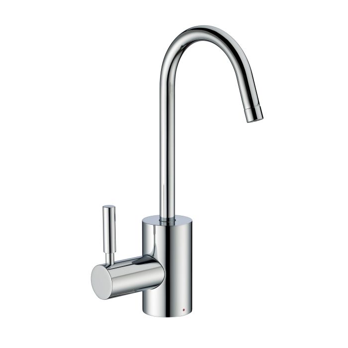 Whitehaus Point of Use Instant Hot Water Faucet with Self Closing Handle