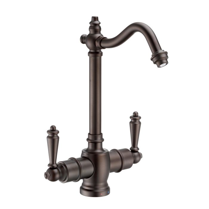 Whitehaus Point of Use Instant Hot/Cold Water Faucet with Traditional Spout