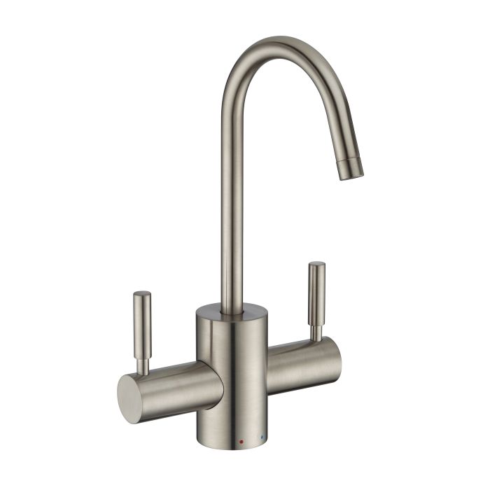 Whitehaus Point of Use Instant Hot/Cold Water Faucet with Contemporary Spout
