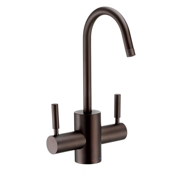 Whitehaus Point of Use Instant Hot/Cold Water Faucet with Contemporary Spout