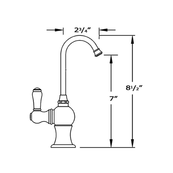 Whitehaus  Brass Deck Mount Kitchen Drinking Water Dispenser