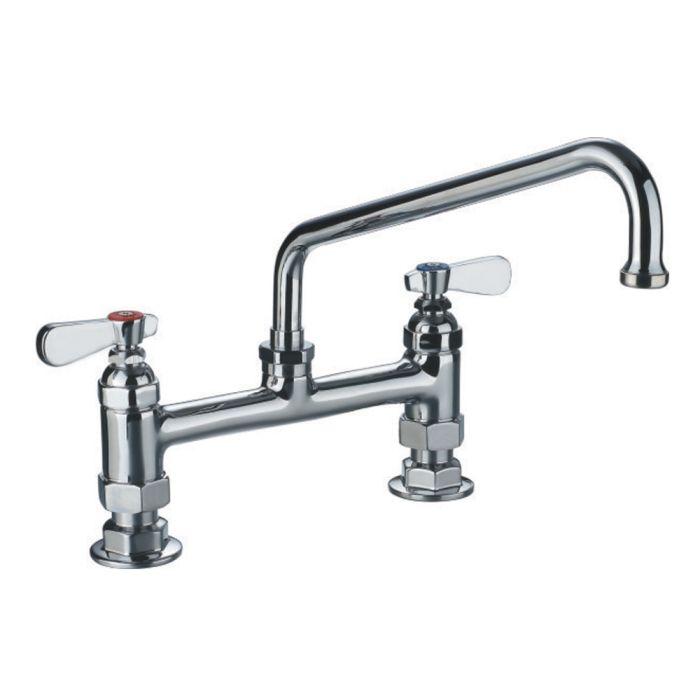 Whitehaus  Heavy Duty Utility Bridge Faucet with Lever Handles