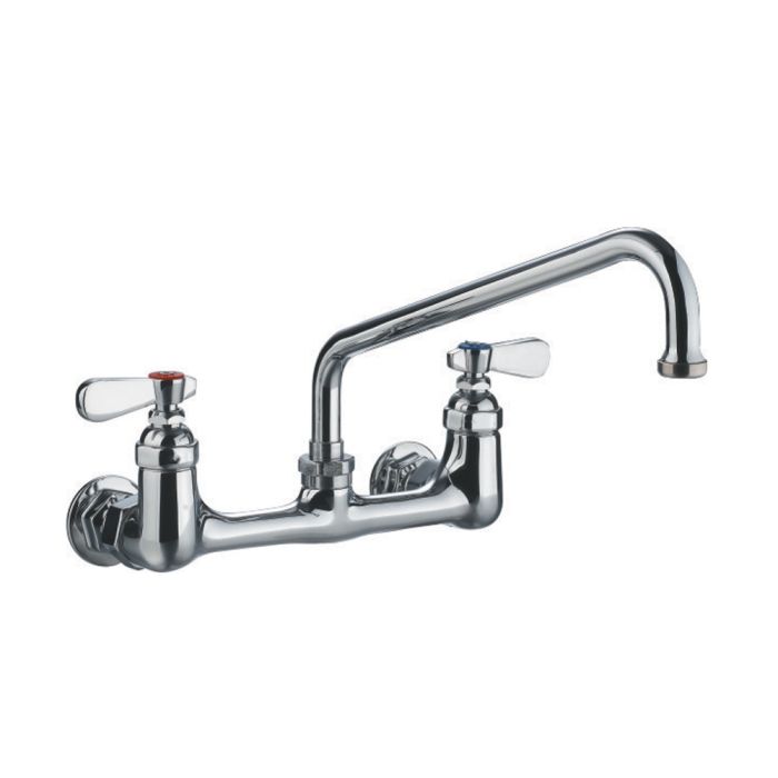 Whitehaus Wall Mount Faucet with an Extended Swivel Spout