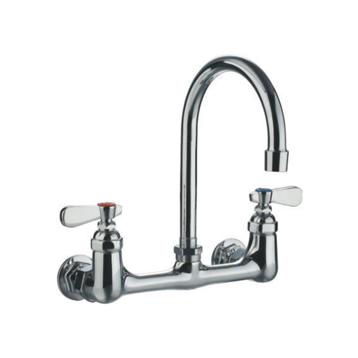 Whitehaus Gooseneck Wall Mount Faucet with Lever Handles