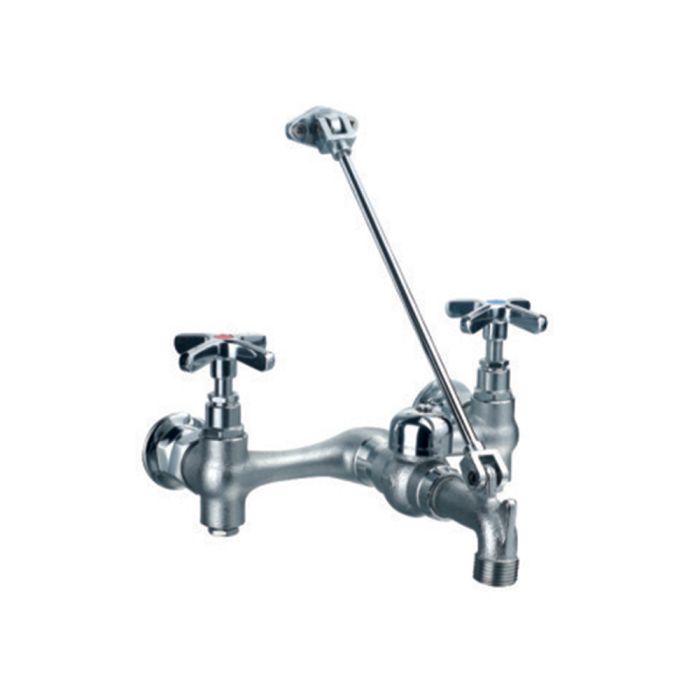 Whitehaus Wall Mount Service Sink Faucet with Support Bracket