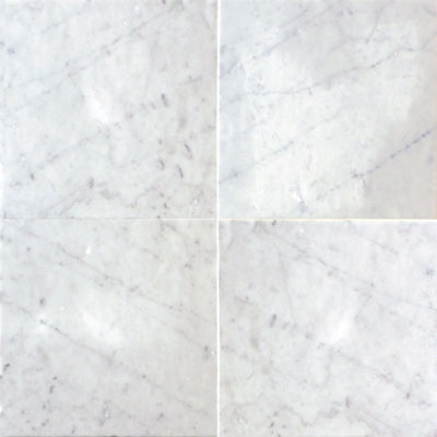 Italian White Carrara 12x12 Polished - Bravo Tile