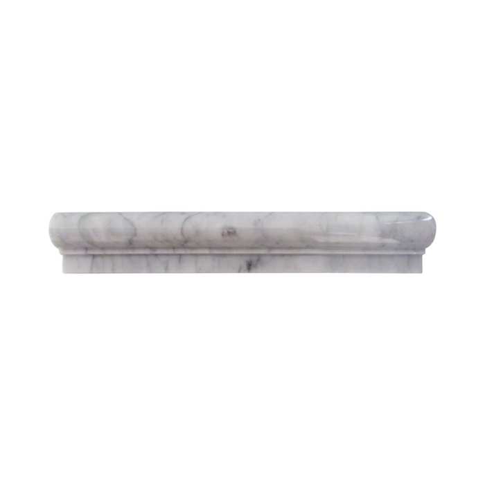 White Carrara Chair Rail Molding - Bravo Tile