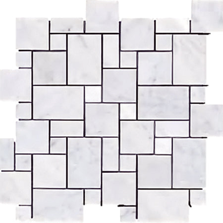 White Carrera Mini Pattern - Bravo Tile