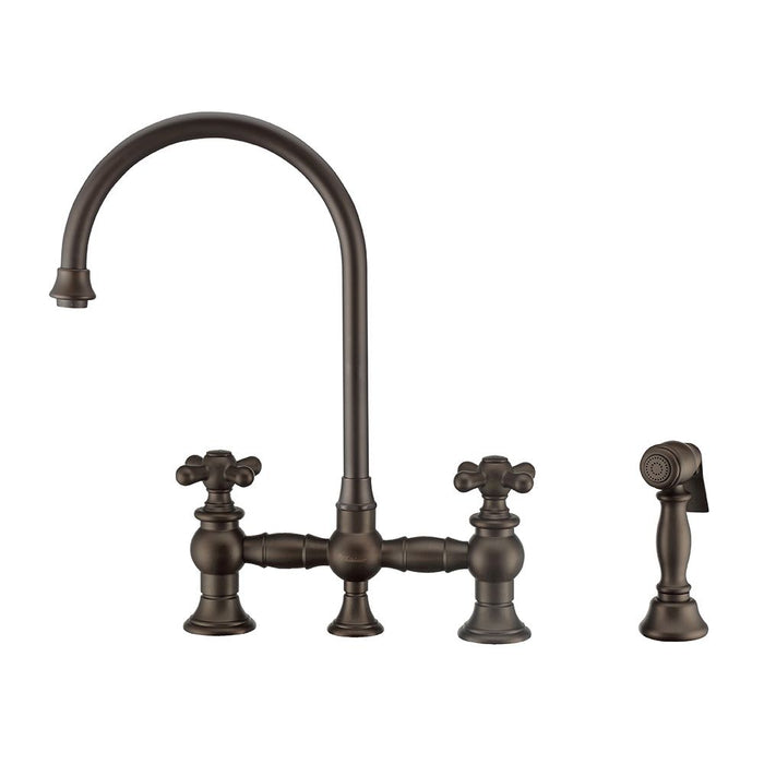 Whitehaus Vintage III Plus Bridge Faucet w/ Swivel Spout