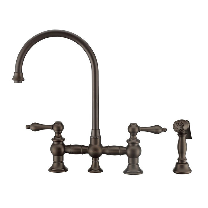Whitehaus Vintage III Plus Bridge Faucet w/ Swivel Spout