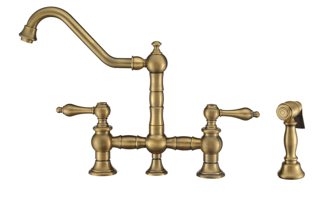 Whitehaus Vintage III Plus Bridge Faucet w/ Lever Handles