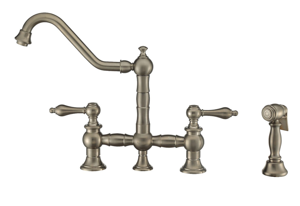 Whitehaus Vintage III Plus Bridge Faucet w/ Lever Handles