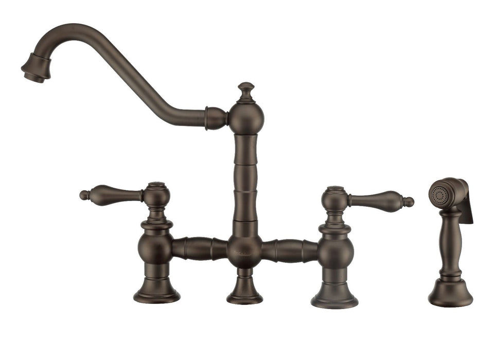 Whitehaus Vintage III Plus Bridge Faucet w/ Lever Handles