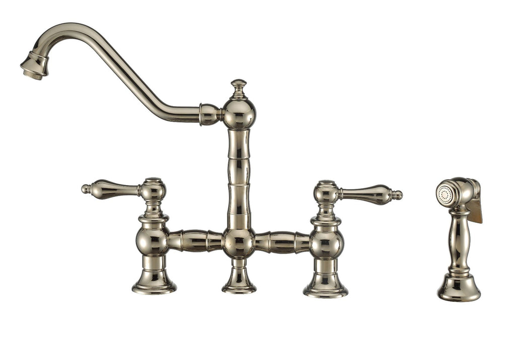 Whitehaus Vintage III Plus Bridge Faucet w/ Lever Handles