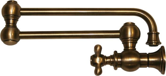 Whitehaus Wall Mount Cross Retractable Kitchen Pot Filler