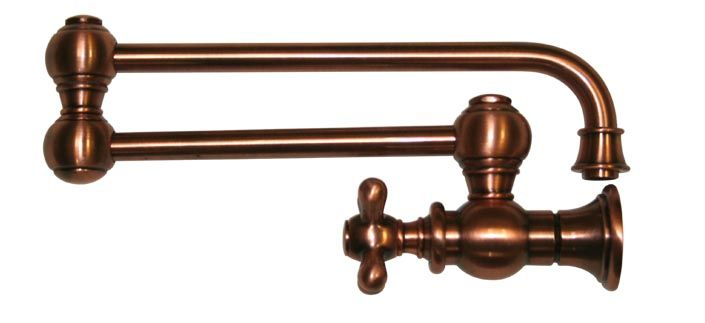 Whitehaus Wall Mount Cross Retractable Kitchen Pot Filler