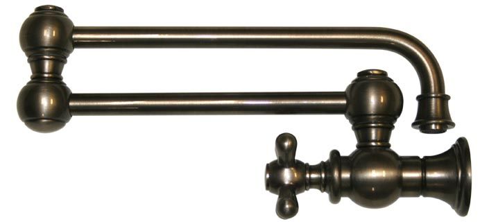 Whitehaus Wall Mount Cross Retractable Kitchen Pot Filler