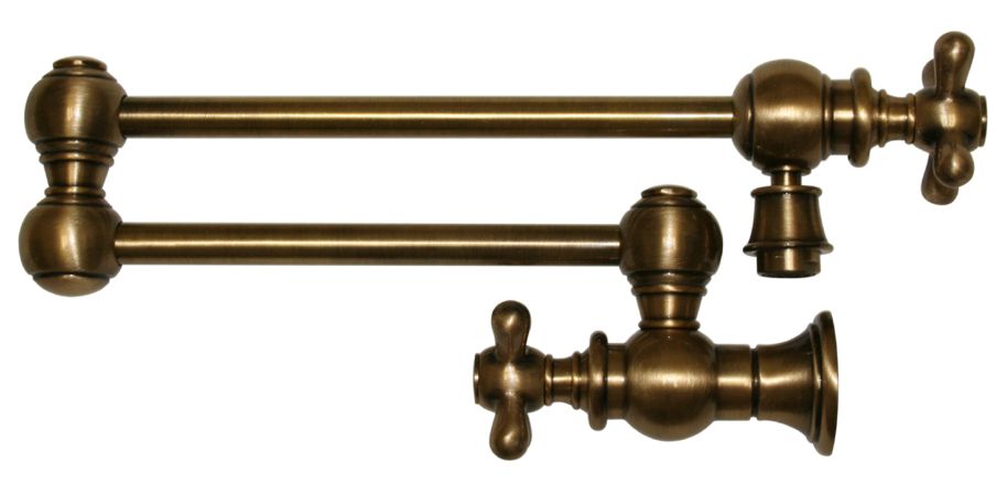 Whitehaus  Wall Mount Cross Retractable Kitchen Pot Filler