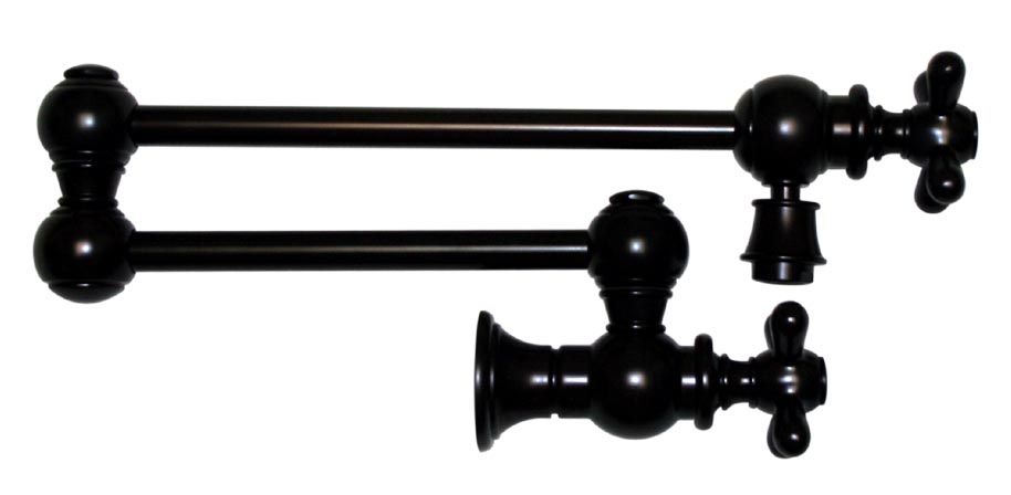 Whitehaus  Wall Mount Cross Retractable Kitchen Pot Filler