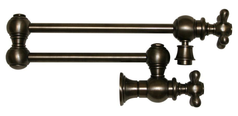 Whitehaus  Wall Mount Cross Retractable Kitchen Pot Filler