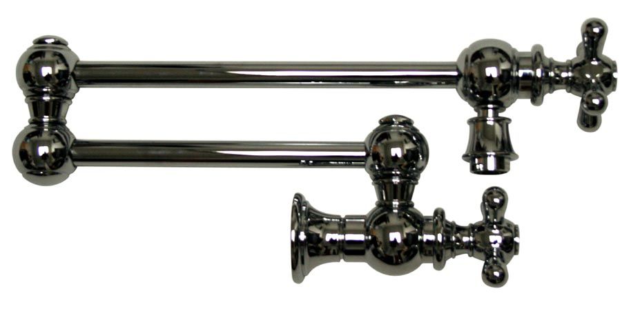 Whitehaus  Wall Mount Cross Retractable Kitchen Pot Filler