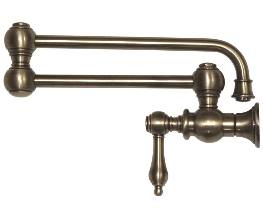 Whitehaus Wall Mount Lever Retractable Kitchen Pot Filler