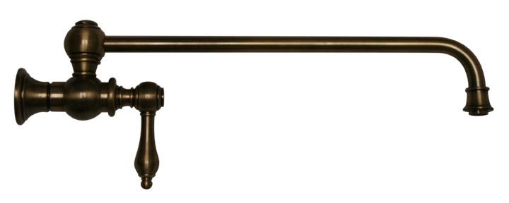 Whitehaus  Wall Mount Lever Retractable Kitchen Pot Filler