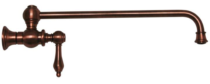 Whitehaus  Wall Mount Lever Retractable Kitchen Pot Filler