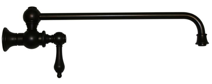 Whitehaus  Wall Mount Lever Retractable Kitchen Pot Filler