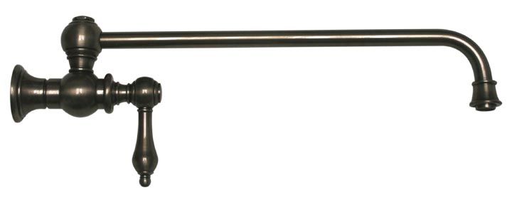 Whitehaus  Wall Mount Lever Retractable Kitchen Pot Filler