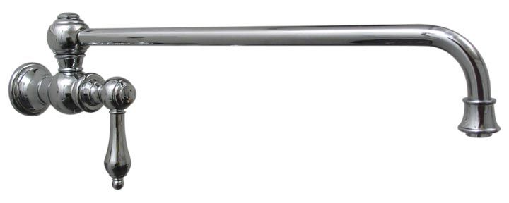 Whitehaus  Wall Mount Lever Retractable Kitchen Pot Filler