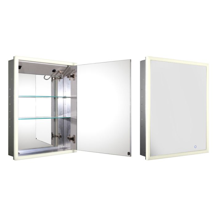 Whitehaus Recessed Single door cabinet with adjustable shelves