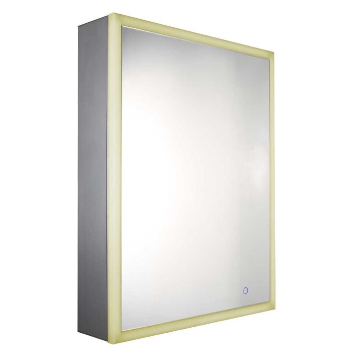 Whitehaus  Aluminum Musichaus Single Door Medicine Cabinet