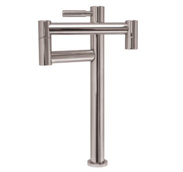 Whitehaus Modern Single Hole Deck Mount Straight Spout Pot Filler