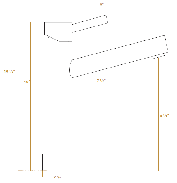 Whitehaus Waterhaus Kitchen Faucet With Pull-out Spray Head