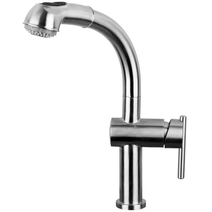 Whitehaus  Waterhaus Single-Hole Kitchen Faucet With Pull Out Spray Head