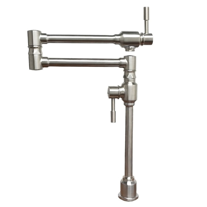 Whitehaus  Solid Stainless Steel Deck Mount Pot Filler