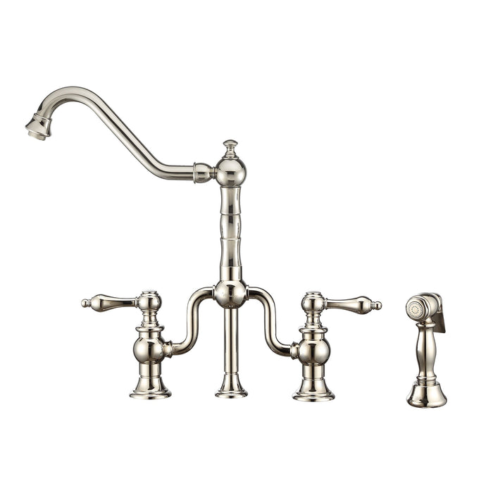 Whitehaus Twisthaus Plus Bridge Faucet