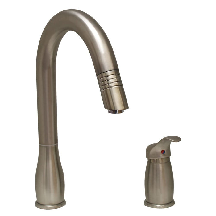 Whitehaus  Modern Single Hole Pull Down Metrohaus Kitchen Faucet