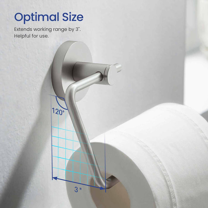 Circular Toilet Paper Holder Brushed Nickel
