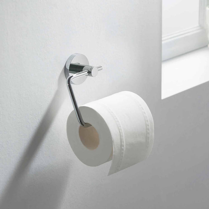 Circular Toilet Paper Holder Chrome