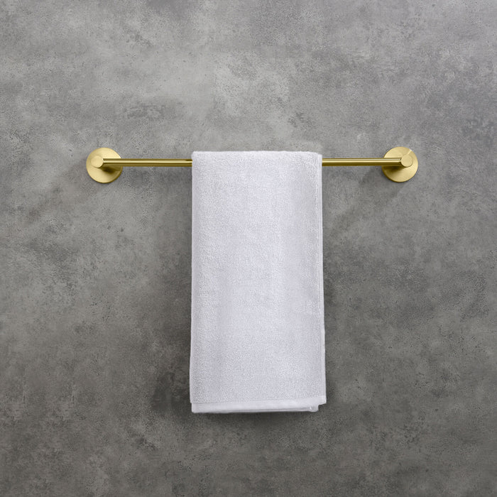 Circular Bathroom 18″ Towel Bar Brushed Gold