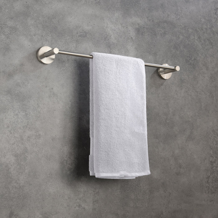 Circular Bathroom 18″ Towel Bar Brushed Nickel