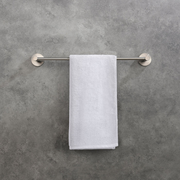 Circular Bathroom 18″ Towel Bar Brushed Nickel