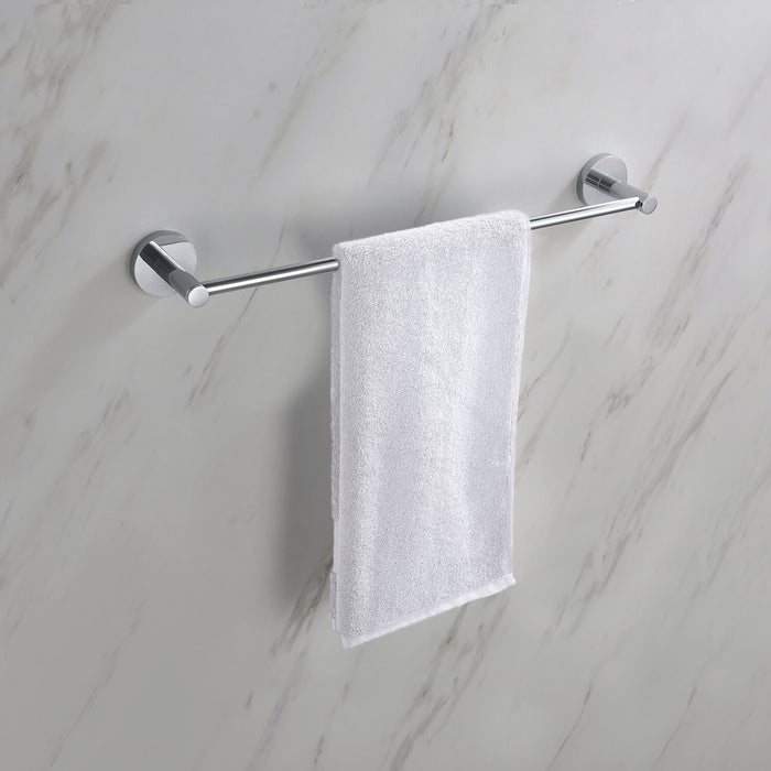 Circular Bathroom 18″ Towel Bar Chrome