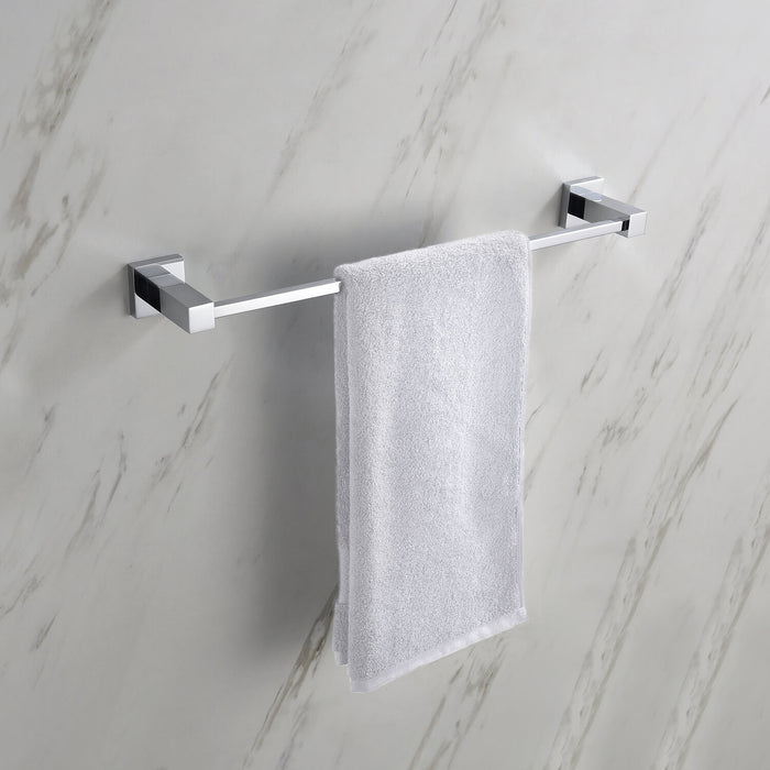 Cube Bathroom 18″ Towel Bar Chrome