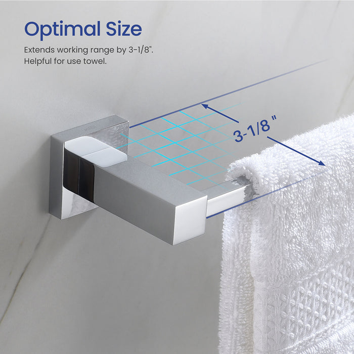 Cube Bathroom 18″ Towel Bar Chrome