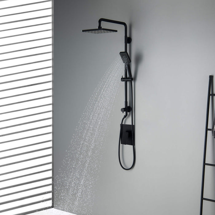 Cube Shower Column with Dual Function Shower Head