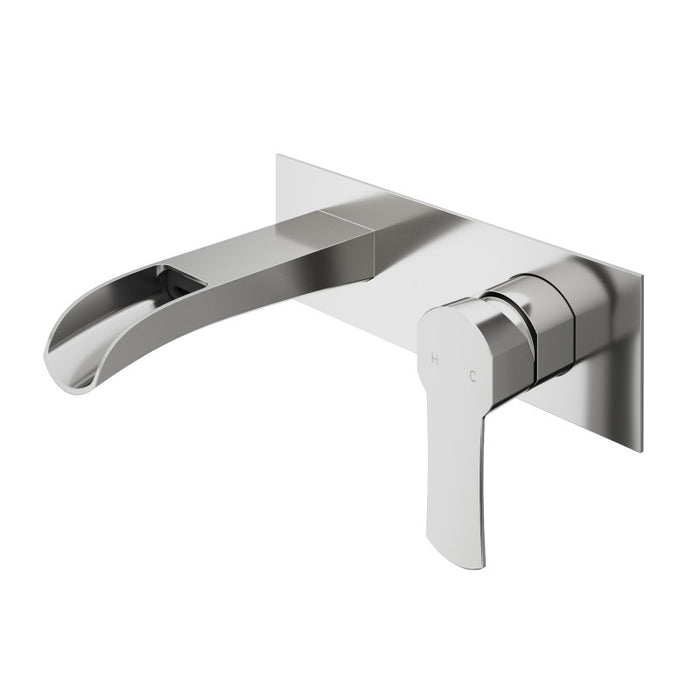Cornelius Wall Mount Bathroom Faucet In Brushed Nickel